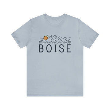 Buy light-blue Boise, Idaho T-Shirt - Retro Unisex Boise Shirt
