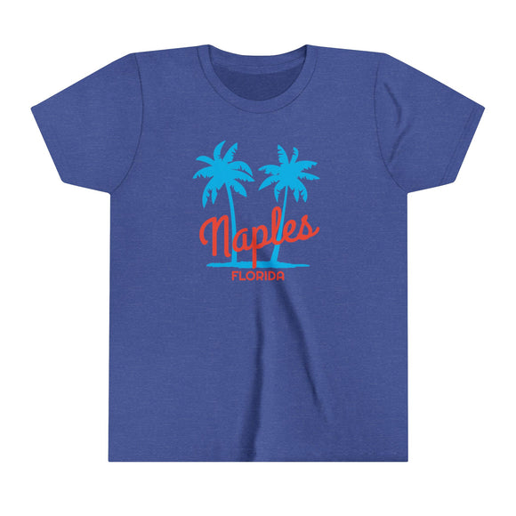 Naples, Florida Youth Shirt - Retro Palm Tree Naples Kid's T-Shirt