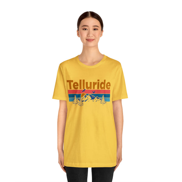 Telluride, Colorado Shirt - Mountain Sunset Unisex Telluride T-Shirt