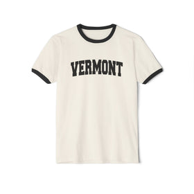 Vermont Cotton Ringer Graphic Tee - Unisex Vermont T Shirt, Vintage Style Tee, Men's/Women's Tee - 0