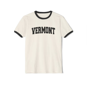 Vermont Cotton Ringer Graphic Tee - Unisex Vermont T Shirt, Vintage Style Tee, Men's/Women's Tee