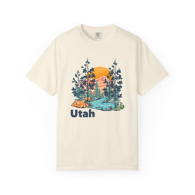 Utah Graphic Tee, Comfort Colors Retro Unisex T shirt - 0