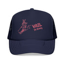 Vail, Colorado Ski Bunny Foam Trucker Hat-3
