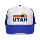 Utah Retro Mountains Trucker Hat - Vintage Style Utah Cap-3