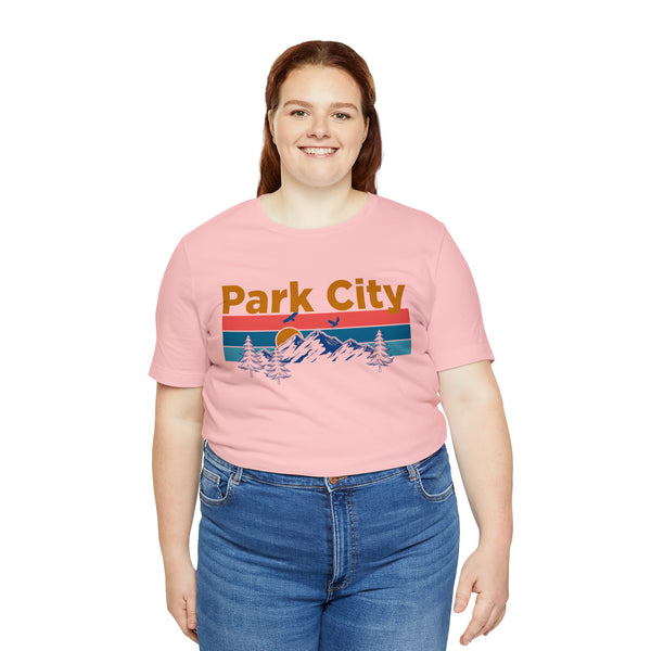 Park City, Utah Shirt - Mountain Sunset Unisex Park City T-Shirt