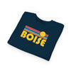 Boise, Idaho Toddler Sweatshirt - Retro Sun Boise Toddler Crewneck Sweatshirt