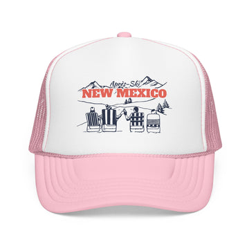 Buy light-pink-white New Mexico Après-ski Trucker Hat — Foam Mesh Cap