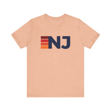 New Jersey Retro Stripes T-Shirt | New Jersey State Tee