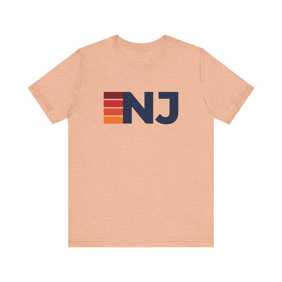 New Jersey Retro Stripes T-Shirt | New Jersey State Tee