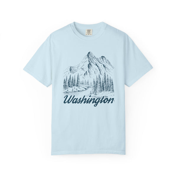 Washington Graphic Tee - Mountain Illustration Washington T Shirt