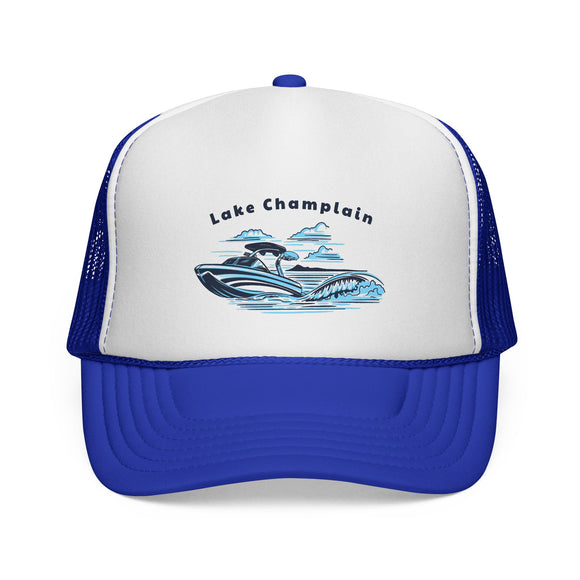 Lake Champlain Wakeboard Boat Trucker Hat
