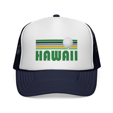 Buy dark-navy Hawaii Retro Hawaii Trucker Hat