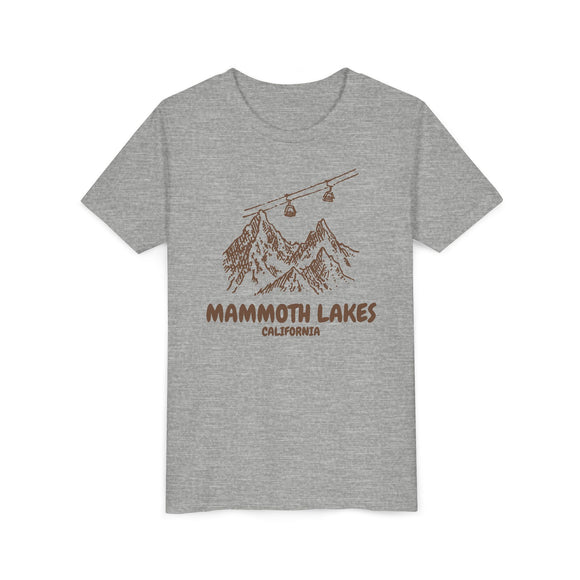 Mammoth Lakes, California Youth T-Shirt — Vintage Gondola Ski Mountain Tee