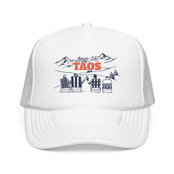 Buy white Taos, New Mexico Après-ski Trucker Hat — Foam Mesh Cap