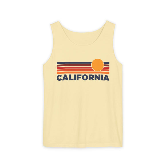 California Retro Sunstripe Tank Top | Comfort Colors - 100% Cotton
