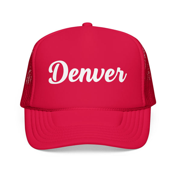 Denver, Colorado Foam Trucker Hat, Mesh Back