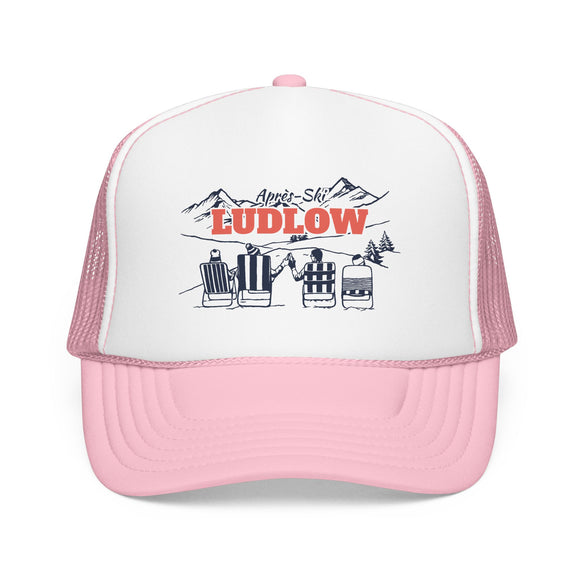 Ludlow, Vermont Après-ski Trucker Hat — Foam Mesh Cap