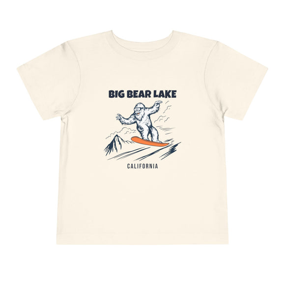 Big Bear Lake, California Yeti Snowboard Toddler Tee