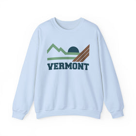 Buy light-blue Vermont Sweatshirt - Mountain Vermont Crewneck Sweatshirt