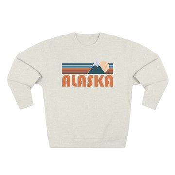 Premium Alaska Retro Mountain Graphic Sweatshirt