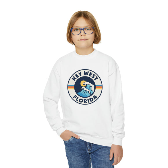 Key West, Florida Youth Sweatshirt - Unisex Kid's Key West Crewneck Sweatshirt