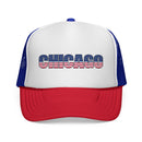 Chicago Illinois Stars and Stripes Trucker Cap-1