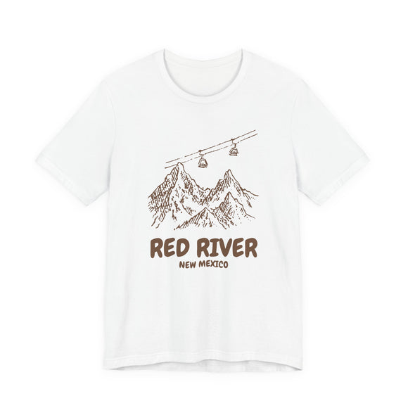 Red River, New Mexico Mountain T-Shirt — Vintage Gondola Ski Mountain Tee