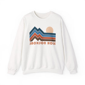 Jackson Hole, Wyoming Sweatshirt Retro Mountains, Jackson Hole Unisex Graphic Crewneck