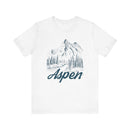 Aspen, Colorado Graphic Tee - Mountain Illustration Aspen T Shirt-1
