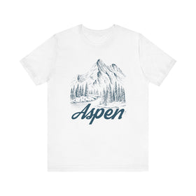 Aspen, Colorado Graphic Tee - Mountain Illustration Aspen T Shirt