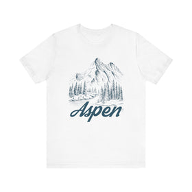 Aspen, Colorado Graphic Tee - Mountain Illustration Aspen T Shirt