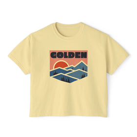 Women's Golden, Colorado Boxy Graphic Tee - Slightly Cropped - 0