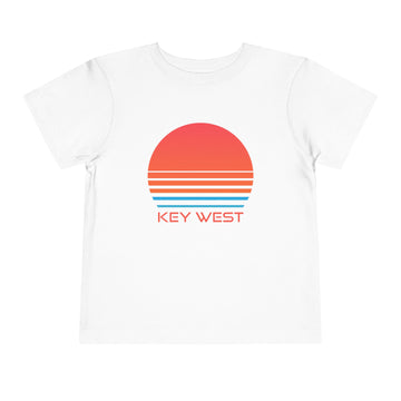 Key West, Florida Toddler T-Shirt - Retro 80s Toddler Key West Shirt - 0