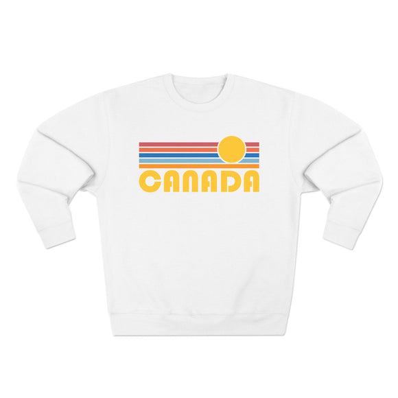 Premium Canada Retro Sun Graphic Sweatshirt