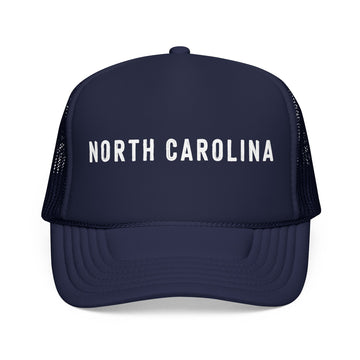 North Carolina Trucker Hat - North Carolina Cap - Block Letter