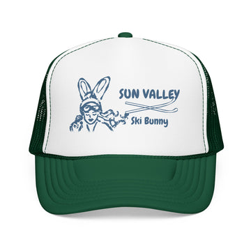 Buy kelly-white-kelly Sun Valley, Idaho Ski Bunny Trucker Hat
