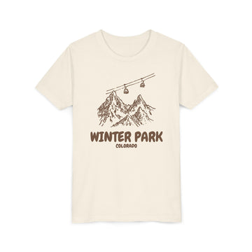 Winter Park, Colorado Youth T-Shirt — Vintage Gondola Ski Mountain Tee