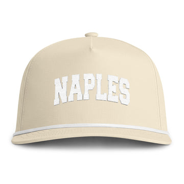 Buy ivory Naples, Florida Embroidered Rope Hat - Vintage Sunwashed Rope Cap, Comfort Colors