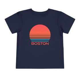 Boston, Massachusetts Toddler T-Shirt - Retro 80s Toddler Boston Shirt