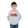 Montana Toddler Hoodie - Unisex Mountain Pullover Sweatshirt, Kids Hooded Jumper, Montana Souvenir
