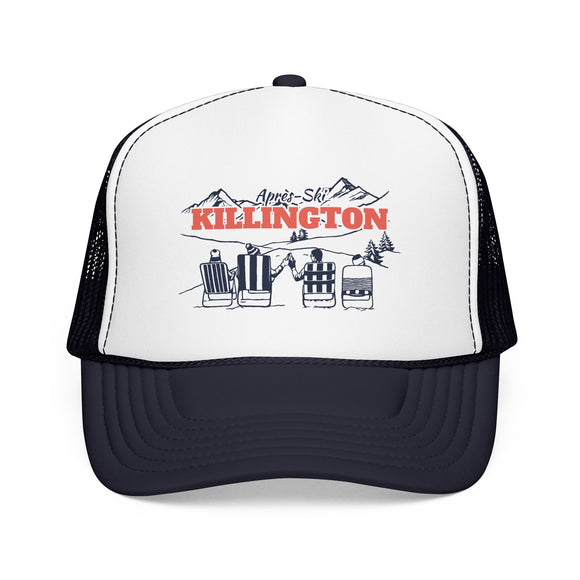 Killington, Vermont Après-ski Trucker Hat — Foam Mesh Cap
