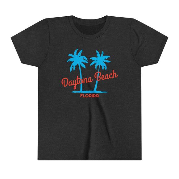 Daytona Beach, Florida Youth Shirt - Retro Palm Tree Daytona Beach Kid's T-Shirt