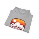 Golden, Colorado Hoodie - Retro Ombre Unisex Golden Hoodie Sweatshirt-14