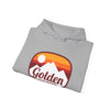 Golden, Colorado Hoodie - Retro Ombre Unisex Golden Hoodie Sweatshirt
