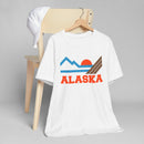 Alaska Retro Mountains Sunset T-Shirt | Vintage Alaska Tee-7