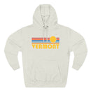 Premium Vermont Hoodie - Retro Sun Unisex Sweatshirt-5
