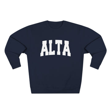 Buy navy Premium Alta, Utah Retro Graphic Sweatshirt