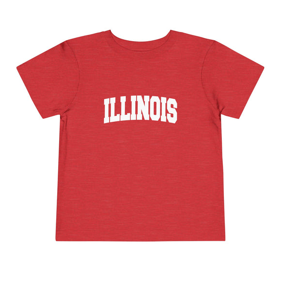 Illinois Toddler Graphic Tee - Kids Illinois Vacation T-Shirt