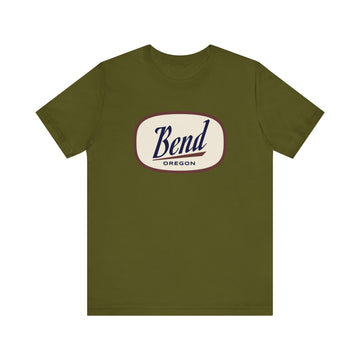 Buy olive Bend, Oregon T-Shirt - Retro Unisex Bend Shirt
