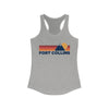 Fort Collins, Colorado Women's Racerback Tank Top - Mountain Lover Sleeveless Shirt, Women's Fort Collins Hiking Tank